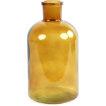 Countryfield Vaas - goud - glas - apotheker fles vorm - D14 x H27 cm - Vazen - Geel