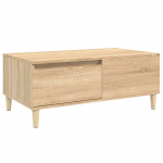 vidaXL Salontafel 90x50x36,5 cm bewerkt hout sonoma eikenkleurig - Marrón