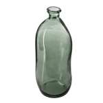 Atmosphera bloemenvaas Organische fles vorm transparant - glas - H36 x D15 cm - Vazen - Groen