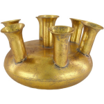 Dijk Natural Collections DKNC - Vaas metaal trompet - 45x45x26cm - Goud