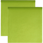 Santex Feest tafelkleed op rol - 2x 120 cm x 10 m - non woven polyester - Feesttafelkleden - Groen