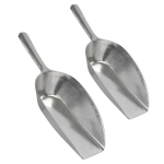 Talen Tools Multifunctionele toepasbare scheppen set van 2x zilver roestvrij staal 29/25 cm - Multischeppen - Silver