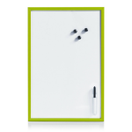 Zeller Whiteboard/memobord magnetisch incl. marker en magneten - 40 x 60 cm Whiteboards - Groen