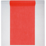 Santex Feest tafelkleed met tafelloper - op rol - wit/ - 10 meter - Feesttafelkleden - Rood