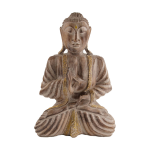 Dijk Natural Collections DKNC - Boeddha hout - 26x15x38cm - Bruin