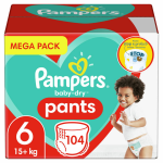 Pampers - Baby Dry Pants - Maat 6 - Mega Pack - 104 luierbroekjes