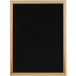 Zeller Krijtbord/schoolbord magnetisch - 30 x 40 cm - hout - Krijtborden - Zwart