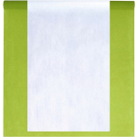 Santex Feest tafelkleed met tafelloper - op rol/wit - 10 meter - Feesttafelkleden - Groen
