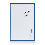 Zeller Whiteboard/memobord magnetisch incl. marker en magneten - 40 x 60 cm Whiteboards - Blauw