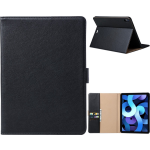 Fonu Premium Leren Boekmodel hoes iPad 10 - 10.9 inch - Zwart