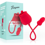 Teazers Rose Vibrator and Clitoris Stimulator - Rood
