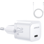 Joyroom 20W mini oplader - USB-C poort - inclusief 1m kabel - wit