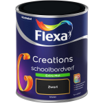 Flexa Creations Schoolbordverf Extra Mat - Zwart - 1 l