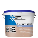 Sigma cryl Universal Matt - Mengkleur - 5 l