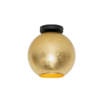QAZQA Design plafondlamp goud met zwart - Bert