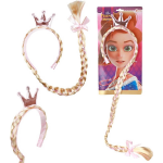 Top1Toys Diadeem met vlecht en kroon prinses