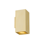 QAZQA Design wandlamp vierkant 2-lichts - Sab Honey - Goud
