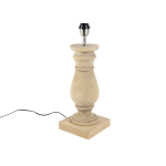 QAZQA Landelijke tafellamp zonder kap naturel hout - Catnip - Beige
