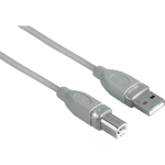Hama USB-kabel A-B 1 ster 3m - Grijs