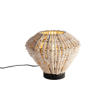 QAZQA Oosterse tafellamp met kralen - Moti - Beige