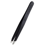 Browgame Cosmetics Signature Tweezer Slanted - Soft Touch Blackou