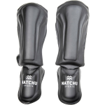 Matchu Sports Scheenbeschermers kickboksen M - M - 2 Stuks - Zwart - 52cm - Stevig foam en kunstleer