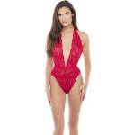 Rene Rofe Plunge In Kanten Body - Rood