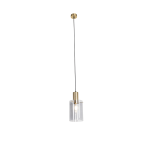 QAZQA Smart hanglamp messing met smoke glas incl. Wifi A60 - Vidra