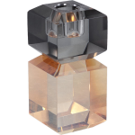 PTMD Kandelaar Allison - 5x5x12 cm - Glas - Marron