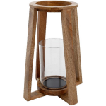 PTMD Klaas Lantaarn - H28 x Ø30 cm - Hout - Marron