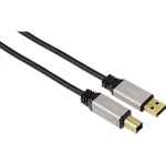 Hama USB-kabel A-B 5 sterren 1,8m