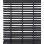 Woonexpress Jaloezie Hout - Hout - 140x130x5cm (BxHxD) - Noir