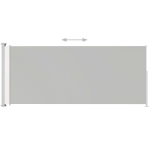 vidaXL Tuinscherm uittrekbaar 220x500 cm crème