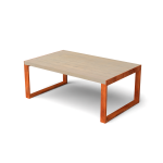 Geroba Livinu tafel cortenstaal met hout 1500x1500x290 mm -