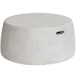 Max&Luuk Nick fiberglas lage tafel/kruk XL cemento white -