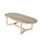 Van der Leeden Teak Tuintafel Ovaal 260x110 cm Natural -