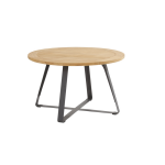 4SO Taste Basso Dining Tafel Teak Antracite dia. 130 cm -