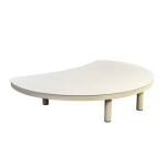 Hoshi kidney coffee table aluminium salix - Yoi