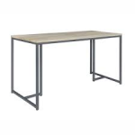 Max&Luuk Joe high dining tafel 180x80x95 cm aluminium lava/teak aged finish -