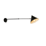 QAZQA Design wandlamp verstelbaar - Triangolo - Zwart