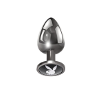 Playboy Evolved - Tux Aluminium Buttplug - Large - Silver