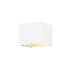 QAZQA Wandlamp wit incl. LED 3-staps dimbaar oplaadbaar - Joris