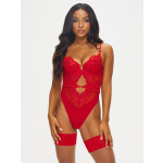 Ann Summers Icon Padded Kanten Body - Rood