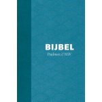 Royal Jongbloed Bijbel (HSV) met Psalmen - hardcover blauw met schelpen