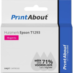 PrintAbout Huismerk Epson T1293 Inktcartridge - Magenta