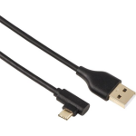 Hama USB-C-hoekstekker naar USB 2.0-kabel - Zwart