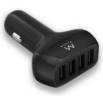 Ewent Auto-adapter 4 x USB 9.6 A (EW1354) - Zwart