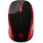 HP 200 muis RF Draadloos Optisch 1000 DPI Ambidextrous - Rood
