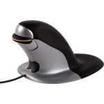 Fellowes ergonomische muis Penguin, kabel, medium, zwart met grijs