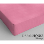 Dreamhouse Katoen Hoeslaken - 1-persoons (90x220 Cm) - Roze